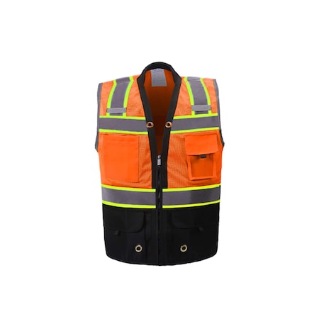 Orange/Black Premium Surveyor Vest